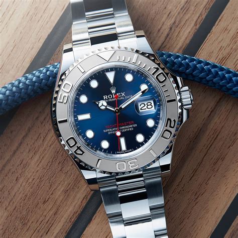 rolex yacht master blue face with 8 diamonds on face|rolex yacht master 42 titanium.